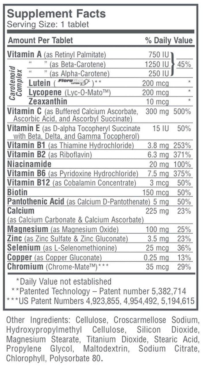 Stress Control Supplement Facts